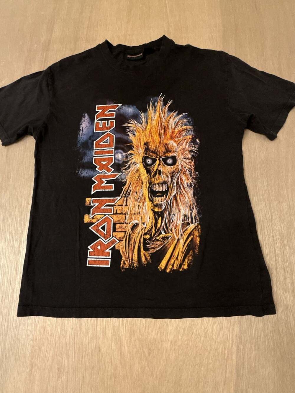 Iron Maiden Eddie First Album Cover Black T-Shirt